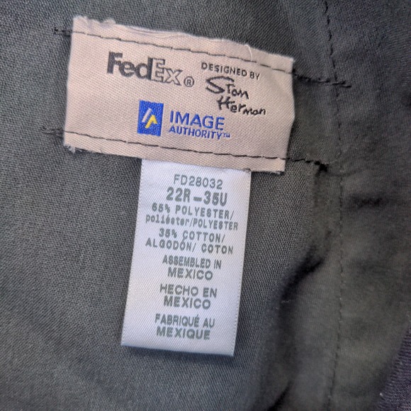 FedEx Stan Herman Image Authority Men's Reflective Pants Blue 22-35 Actual 39x27 - Picture 10 of 10